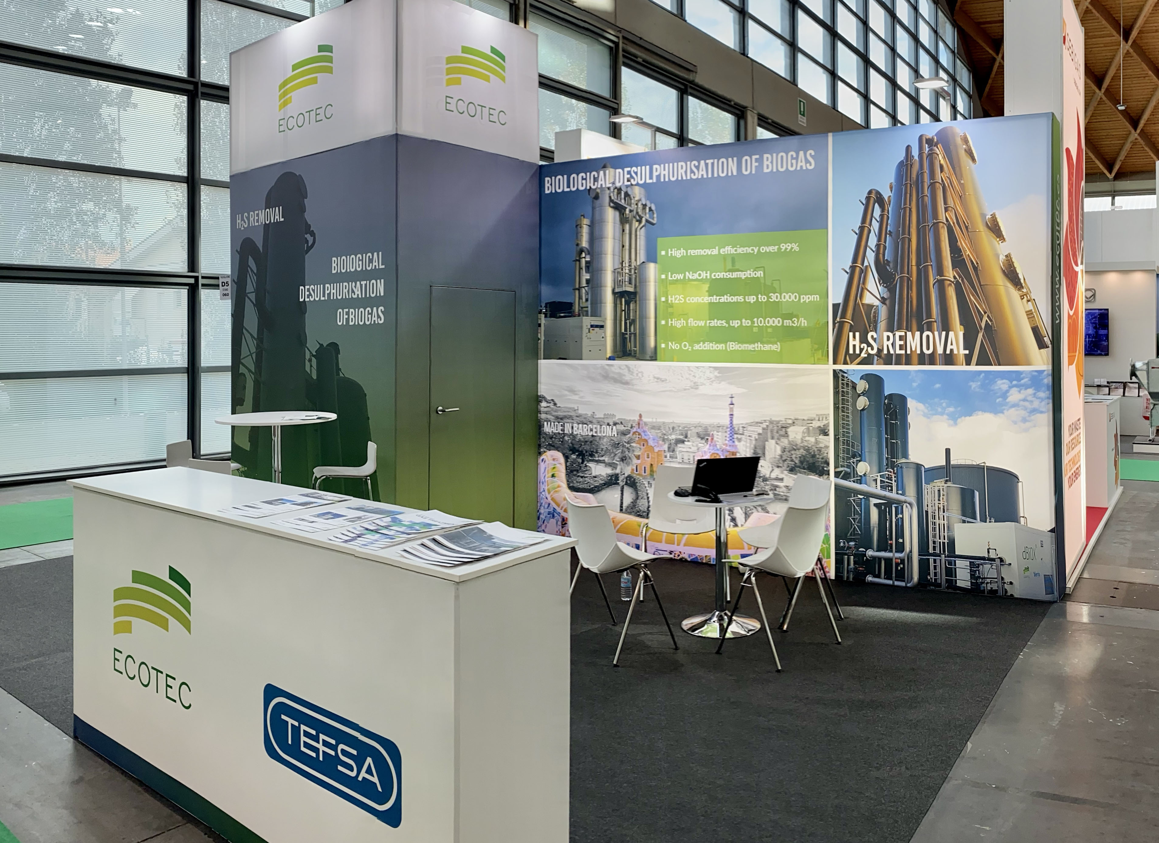 ecotec, ecomondo, desulphurisation, H2S, biogas